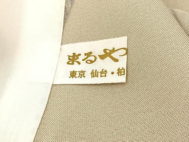 平和屋着物＊夏物　小紋　紗　流線渦巻き文様　まるやま扱い　正絹　逸品　BAAY4170hv