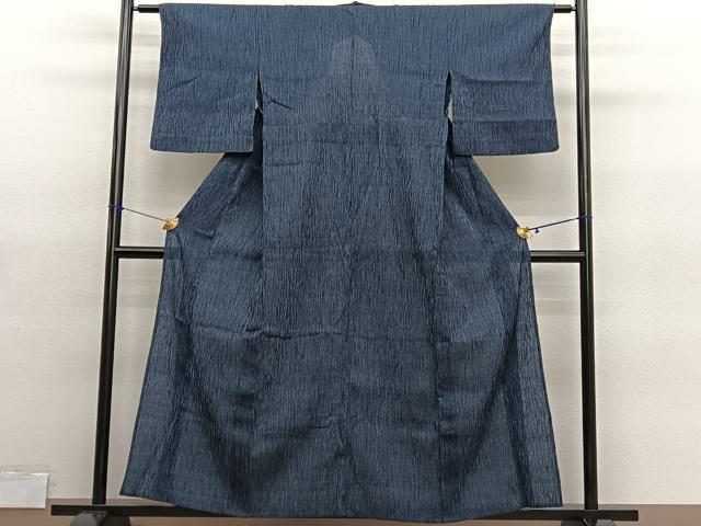 平和屋着物∴夏物　浴衣　竺仙鑑製　縞　三越扱い　綿　逸品　BAAY4172hv