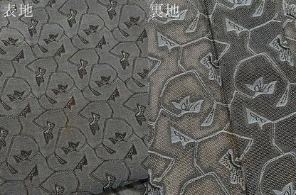 平和屋着物＊夏物　風通お召　紗　花唐草文　正絹　逸品　BAAY4189hv