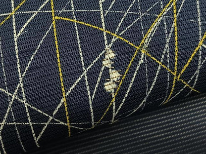 平和屋着物＊夏物　訪問着　絽　刺繍　草葉文　銀糸　正絹　逸品　BAAY4192hv