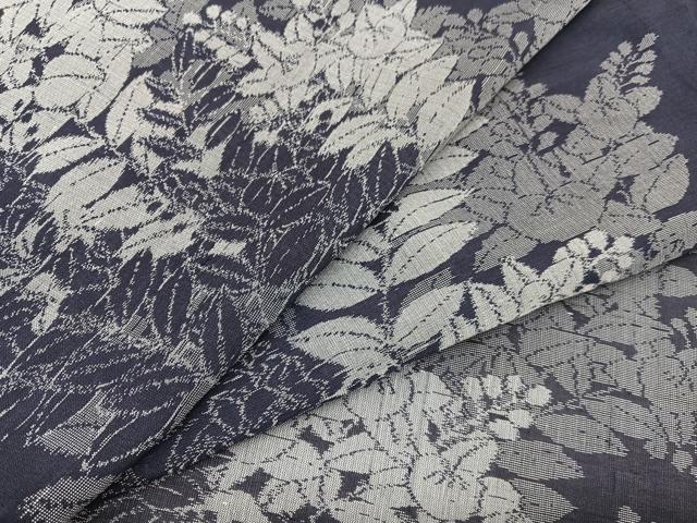平和屋着物＊夏物　紗紬　橘　正絹　逸品　BAAY4194hv