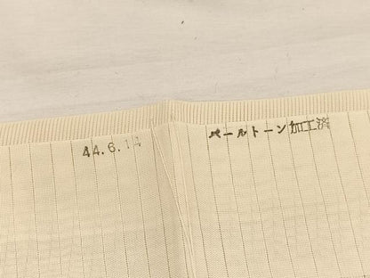 平和屋着物＊夏物　訪問着　絽　枝花文　銀彩　正絹　逸品　BAAY4195hv