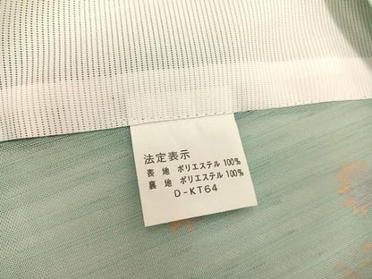 平和屋着物＊夏物　小紋　紗　舞花文　洗える着物　BAAY4212hv