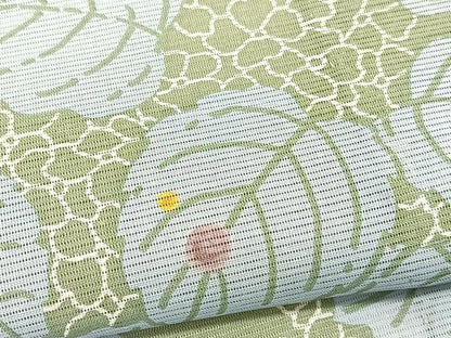 平和屋着物＊夏物　小紋　絽　紫陽花　洗える着物　BAAY4214hv