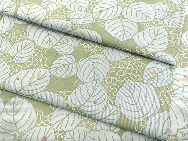 平和屋着物＊夏物　小紋　絽　紫陽花　洗える着物　BAAY4214hv