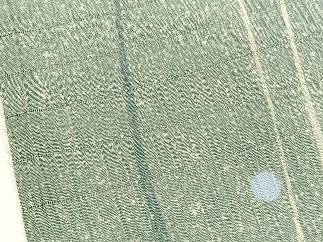 平和屋着物＊夏物　小紋　絽縮緬　流線文　洗える着物　未使用　BAAY4216hv