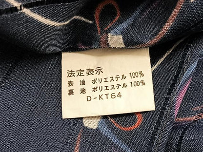 平和屋着物＊夏物　小紋　縦絽　瓢箪　洗える着物　BAAY4222hv