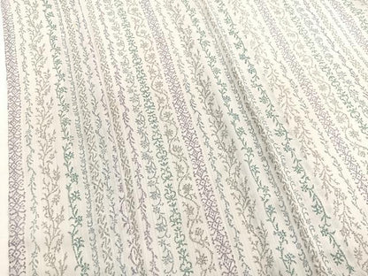 平和屋着物＊夏物　小紋　紗　花唐草文　洗える着物　BAAY4228hv