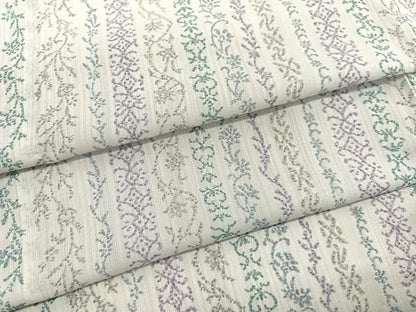 平和屋着物＊夏物　小紋　紗　花唐草文　洗える着物　BAAY4228hv