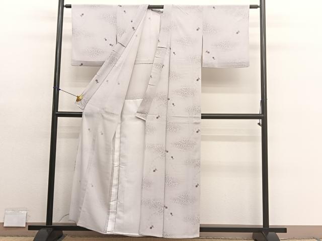 平和屋着物＊夏物　小紋　絽縮緬　金魚　暈し染め　洗える着物　BAAY4235hv