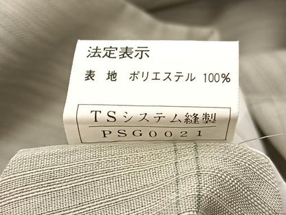 平和屋着物＊夏物　小紋　紗　枝葉文　洗える着物　BAAY4257hv