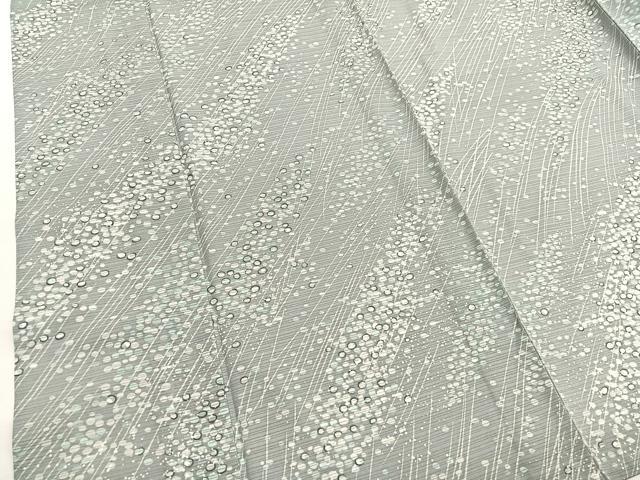 平和屋着物＊かたせ梨乃プロデュース　夏物　小紋　絽　流水文様　東レシルック　反端付き　洗える着物　BAAY4260hv