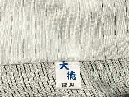 平和屋着物＊かたせ梨乃プロデュース　夏物　小紋　絽　流水文様　東レシルック　反端付き　洗える着物　BAAY4260hv