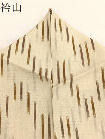 平和屋着物＊夏物　小紋　紗　絣文様　洗える着物　BAAY4261hv