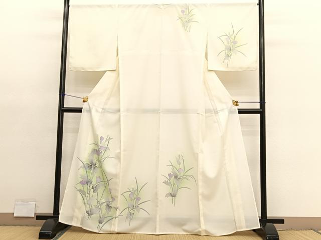 平和屋着物＊夏物　訪問着　絽　枝花文　暈し染め　洗える着物　未使用　BAAY4263hv