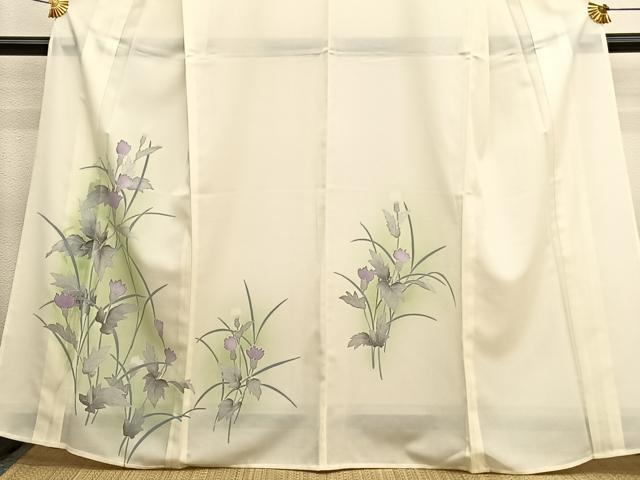 平和屋着物＊夏物　訪問着　絽　枝花文　暈し染め　洗える着物　未使用　BAAY4263hv