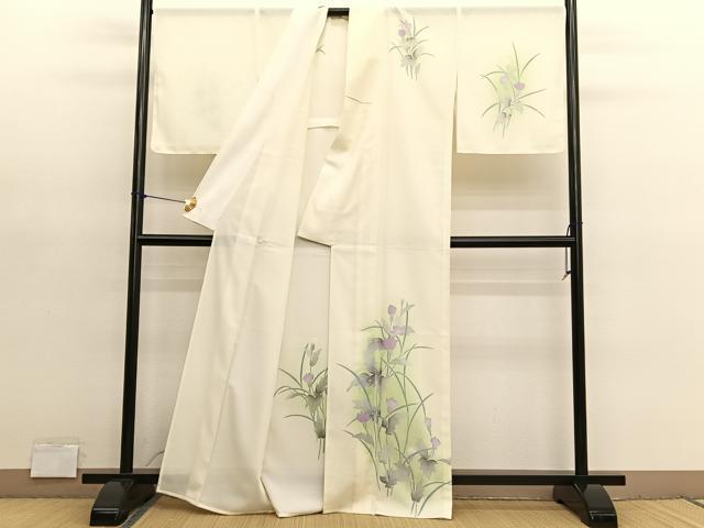 平和屋着物＊夏物　訪問着　絽　枝花文　暈し染め　洗える着物　未使用　BAAY4263hv