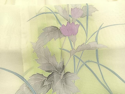 平和屋着物＊夏物　訪問着　絽　枝花文　暈し染め　洗える着物　未使用　BAAY4263hv