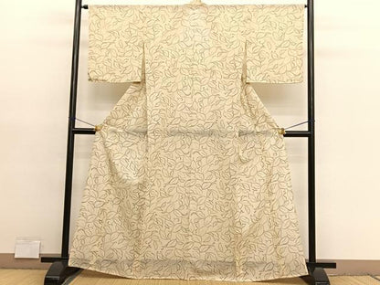 平和屋着物＊夏物　小紋　紗　南天文　洗える着物　未使用　BAAY4264hv