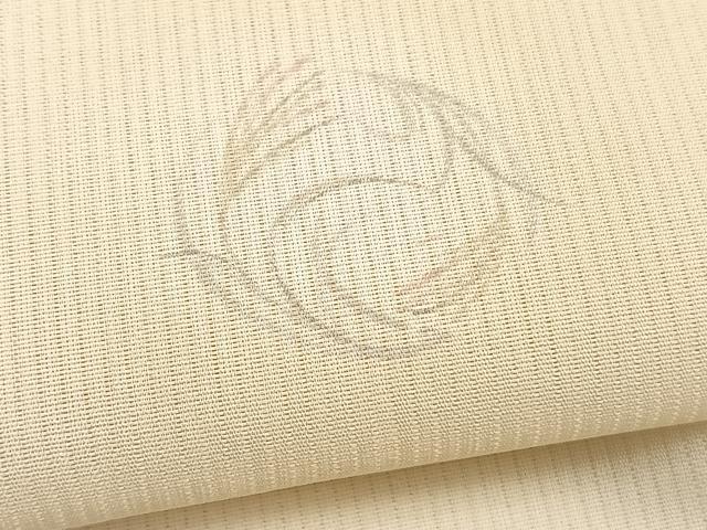 平和屋着物＊夏物　小紋　縦絽　草葉丸文　蛍暈し　洗える着物　未使用　BAAY4276hv