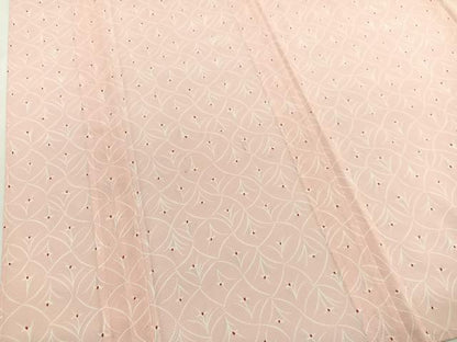 平和屋着物＊夏物　小紋　絽　変わり菱花文　洗える着物　BAAY4282hv