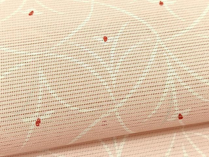 平和屋着物＊夏物　小紋　絽　変わり菱花文　洗える着物　BAAY4282hv