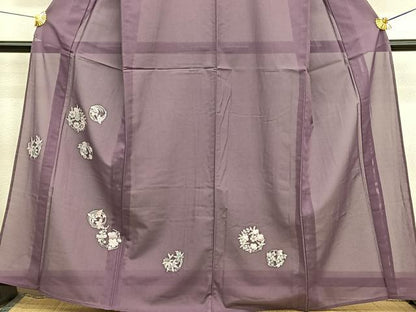 平和屋着物＊夏物　訪問着　絽　花丸文　洗える着物　未使用　BAAY4316hv