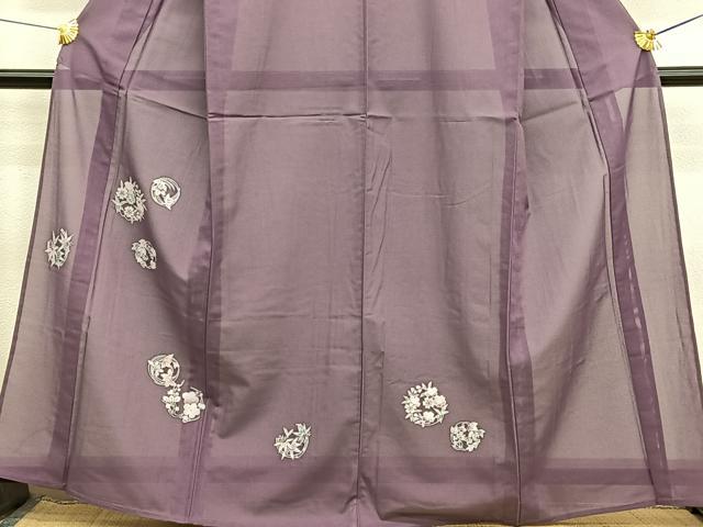 平和屋着物＊夏物　訪問着　絽　花丸文　洗える着物　未使用　BAAY4316hv