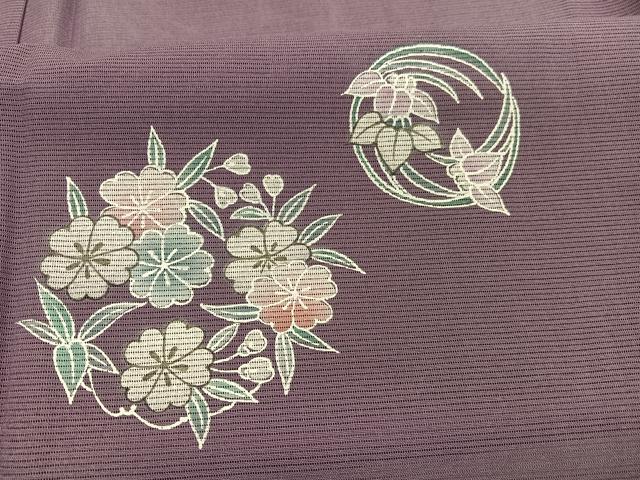 平和屋着物＊夏物　訪問着　絽　花丸文　洗える着物　未使用　BAAY4316hv