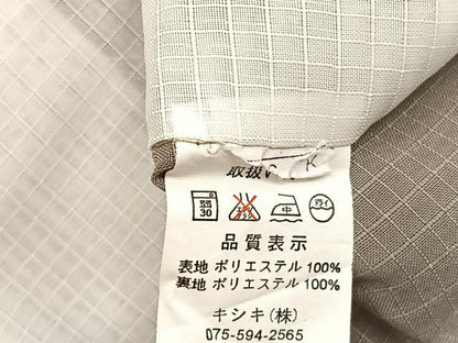 平和屋着物＊夏物　小紋　紅梅織　色紙重ね花文　洗える着物　BAAY4362hv
