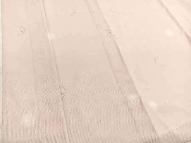 平和屋着物＊夏物　小紋　絽　三日月　蛍暈し　洗える着物　BAAY4372hv