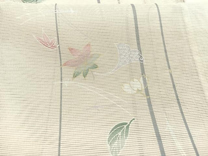 平和屋着物＊夏物　小紋　絽　吹き寄せ文　暈し染め　洗える着物　未使用　BAAY4377hv