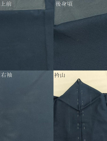 平和屋着物＊夏物　色無地　絽　羊羹色　洗える着物　BAAY4405hv