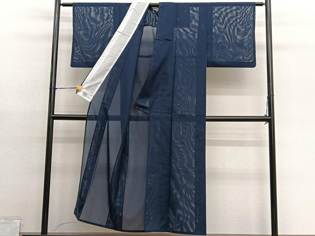 平和屋着物＊夏物　色無地　絽　羊羹色　洗える着物　BAAY4405hv