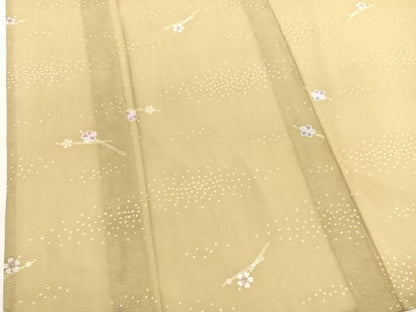 平和屋着物＊夏物　小紋　絽　花簪　洗える着物　BAAY4406hv