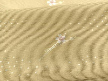 平和屋着物＊夏物　小紋　絽　花簪　洗える着物　BAAY4406hv