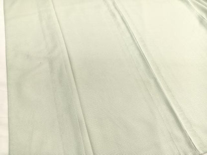 平和屋着物＊夏物　色無地　絽　白緑色　洗える着物　BAAY4414hv