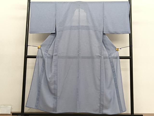 平和屋着物＊夏物　色無地　紗　藤色　正絹　逸品　BAAY4415hv