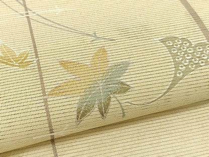 平和屋着物＊夏物　小紋　絽　吹き寄せ文　洗える着物　BAAY4419hv