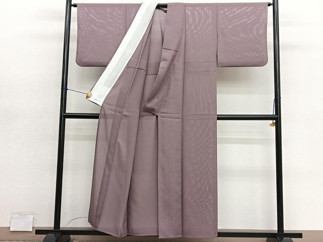 平和屋着物＊夏物　色無地　絽　梅染色　洗える着物　BAAY4424hv