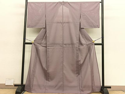 平和屋着物＊夏物　色無地　絽　鴇浅葱色　洗える着物　未使用　BAAY4430hv
