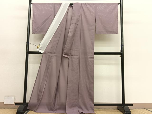 平和屋着物＊夏物　色無地　絽　鴇浅葱色　洗える着物　未使用　BAAY4430hv