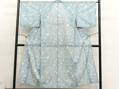平和屋着物＊夏物　小紋　絽　辻が花　洗える着物　BAAY4435hv