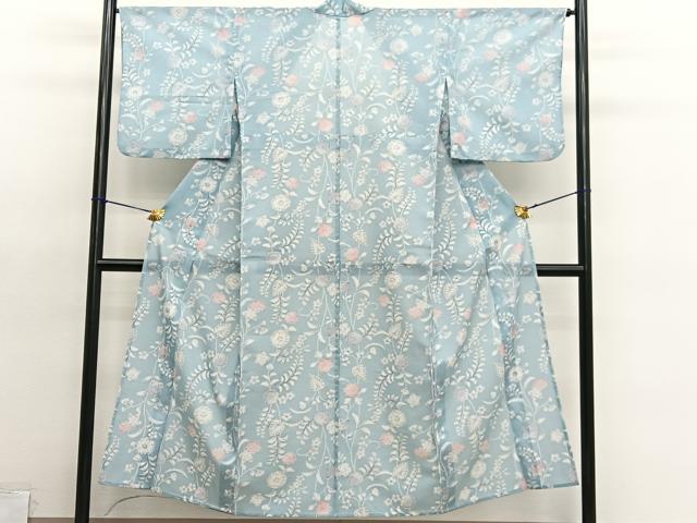 平和屋着物＊夏物　小紋　絽　辻が花　洗える着物　BAAY4435hv