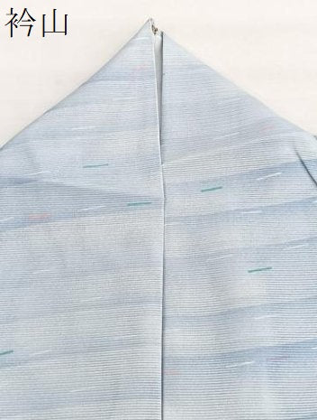 平和屋着物＊夏物　小紋　絽　流水文様　暈し染め　洗える着物　BAAY4438hv