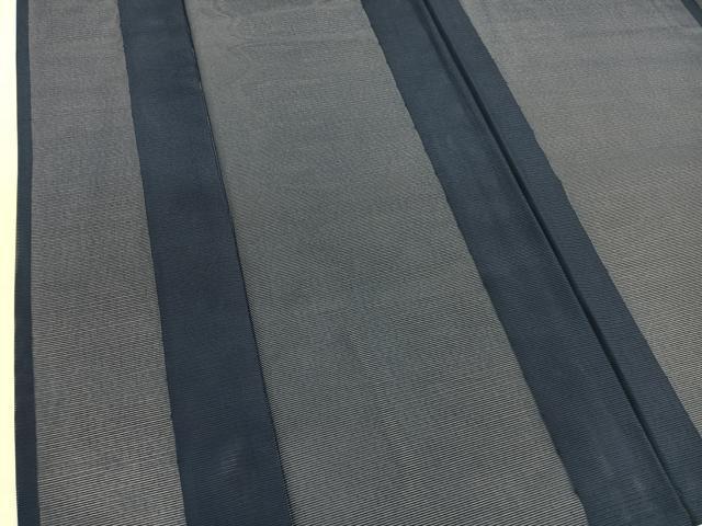 平和屋着物＊夏物　色無地　絽　藍鉄色　洗える着物　BAAY4462hv