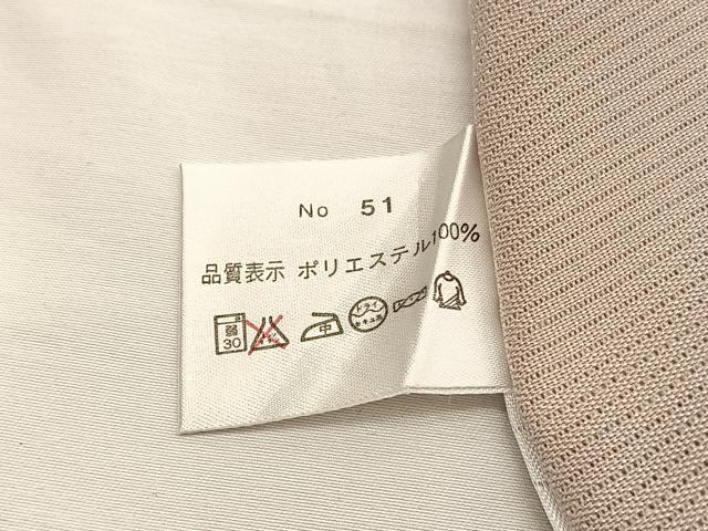 平和屋着物＊夏物　色無地　絽　薄香色　洗える着物　BAAY4474hv