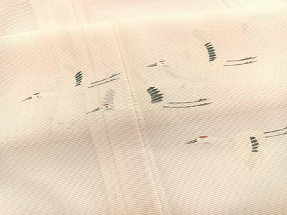 平和屋着物＊夏物　訪問着　絽　飛鶴文　正絹　逸品　BAAY4488hv