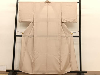 平和屋着物＊夏物　小紋　絽　こぼれ松葉　正絹　逸品　BAAY4490hv