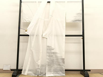 平和屋着物＊夏物　訪問着　紗　霞文　未使用　BAAY4491hv